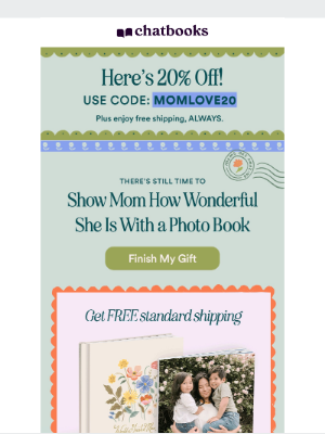 Chatbooks - Open to Save 20% on Mom's Photo Book Gift