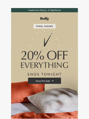 Buffy - 4th of July Sale: FINAL HOURS for 20% OFF