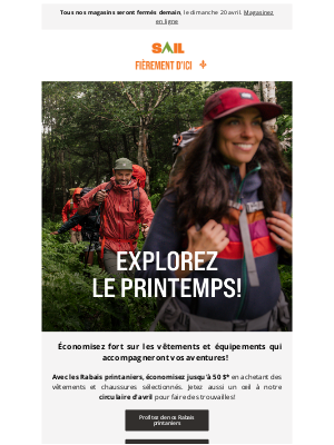 SAIL (Canada) - Le printemps de toutes les économies💯