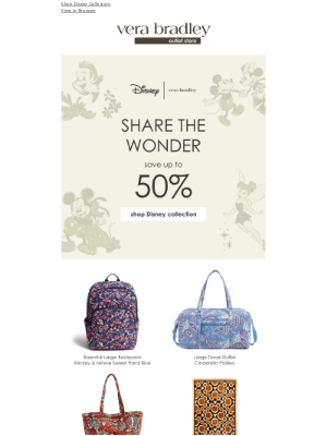 Vera Bradley - Dreaming of more Disney? Same.