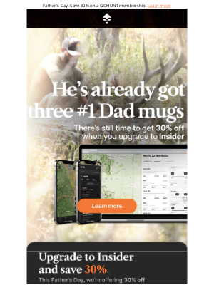goHUNT - Reminder: Save 30% on a GOHUNT Membership!
