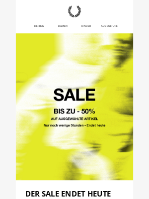 Fred Perry (United Kingdom) - Der Sale endet heute – bis zu 50 % Rabatt