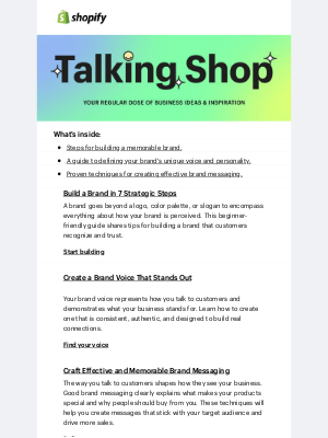 Shopify - 🗣️ Make your brand stand out