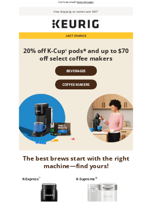 Keurig Canada - ⏳ Last chance to perk up with big savings!