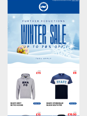 Brighton & Hove Albion FC (United Kingdom) - Winter Sale - Further reductions ❄️