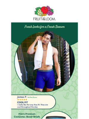 Fruit of the Loom - Stay Comfy with Men's CoolZone®! 😎