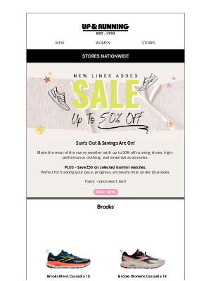 Up & Running (United Kingdom) - Score Big with This Week's Offers!