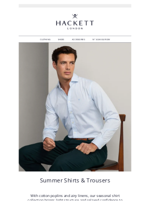 Hackett London - Our Shirts & Trousers Selection