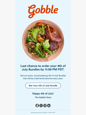 Gobble - LAST CALL: 4th of July Bundles