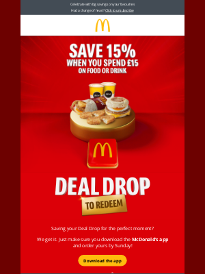 McDonald's (United Kingdom) - You made it to hump day! 🔴 