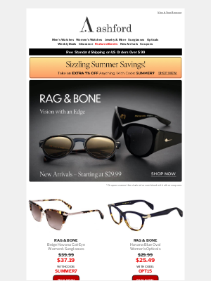 Ashford - Rag & Bone Eyewear Just In – Downtown Cool, Elevated Value