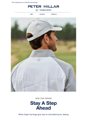 Peter Millar - Stay A Step Ahead In New Performance Outerwear