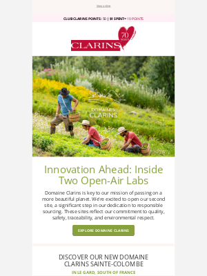 Clarins - Discover the Newest Domaine Clarins