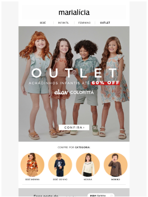 Oibem (Brazil) - 🚨 Corre! Até 60% OFF em peças infantis!