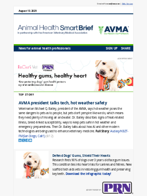 American Veterinary Medical Association (AVMA) - AVMA president talks tech, hot weather safety
