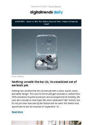Digital Trends - DT Daily: Tech news from across the web on September 12