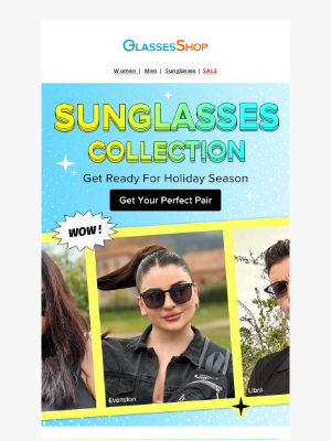 GlassesShop - 🕶️ BOGO Sunglasses Deal – Don’t Miss Out!