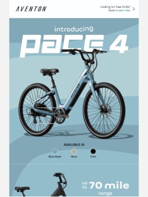 Aventon Bikes - Meet Pace 4: Built for effortless motion🌬️