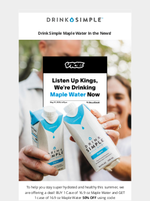 Listen Up Kings, We are Drinking Maple Water 👑 Plus Deal Inside