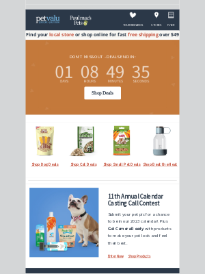 Pet Valu (CA) - Last Call 🐕 🐈 🐦 📣 Shop for your pet