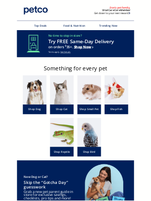Petco - 🚚 We’ll deliver it FREE — today!