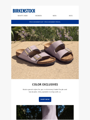 Birkenstock - Color Exclusives: Faded Purple & Sandcastle