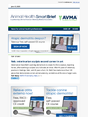 American Veterinary Medical Association (AVMA) - Neb. veterinarian sculpts second career in art