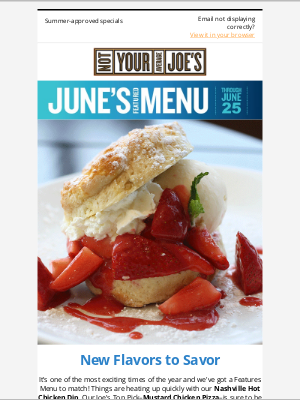 Not Your Average Joe’s - New Features Announced…