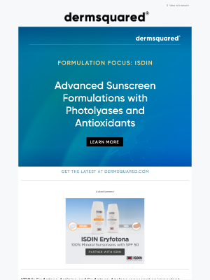 Fall Clinical - ISDIN: Advanced Sunscreen Formulations with Photolyases and Antioxidants