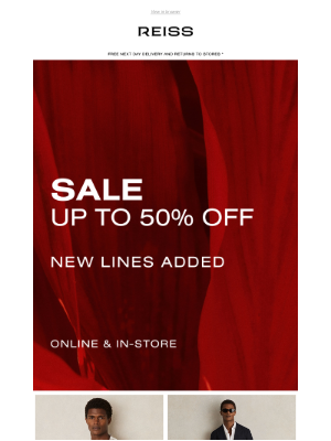 Sale | 100+ New Lines Added