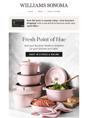 Williams Sonoma - 🌸 Brighten your kitchen with fresh spring hues