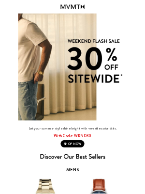 MVMT Watches - Weekend Flash Sale: 30% Off Must-Have Styles!