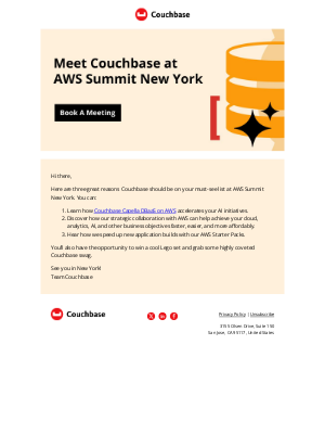 Couchbase - Three reasons you should meet Couchbase at AWS Summit New York
