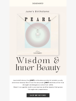 Dogeared - ⚪ A Symbol of Wisdom & Inner Beauty