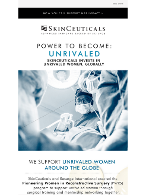 SkinCeuticals - SkinCeuticals supports unrivaled women around the globe