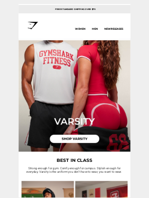 Gymshark - Varsity just dropped 🎓