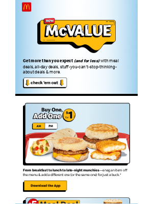 McDonald's - new McValue™ is here! 🤑