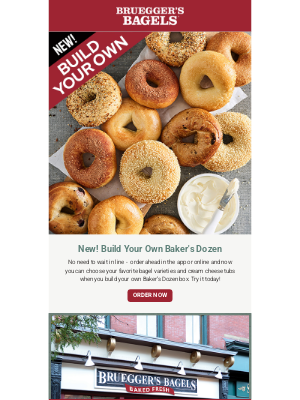 Bruegger's Bagels - Choose Your Own Bagels - Now Online!
