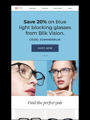 Designer Optics - Blik Vision | Blue Light Blocking Glasses