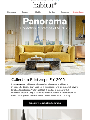 Habitat (France) - Collection Printemps-Été 2025 | Panorama, le design qui embrasse l'énergie urbaine