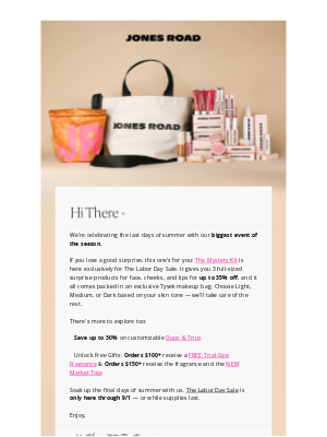 Jones Road Beauty - Finish Up Summer With a Few Surprises