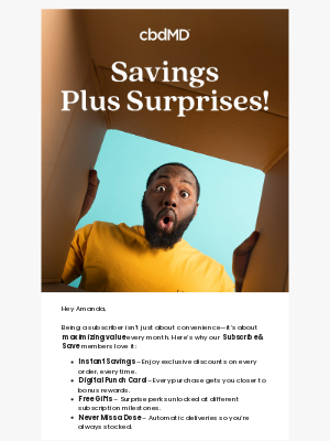 cbdMD - Subscribe, Save, Get Gifts 🎁