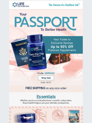 Life Extension - 🗺️ [Save Up to 50%] Journey Into Wellness!