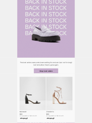 ALDO - Back in stock and selling fast​