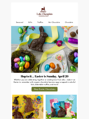 Lake Champlain Chocolates - Make it an Easter to remember!