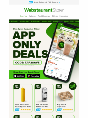 WebstaurantStore - One day. One app. Big savings.