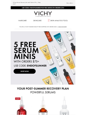 Vichy - Free serums? Yes, please!