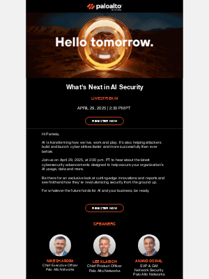 Palo Alto Networks - The future is here. Ready?