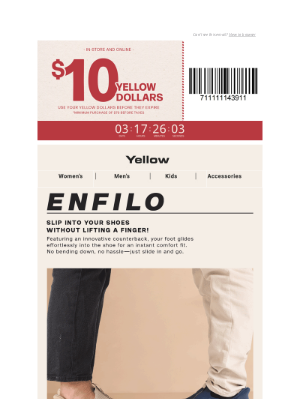 Yellow Shoes - Slip in and step out! It's that easy with ENFILO 🙌