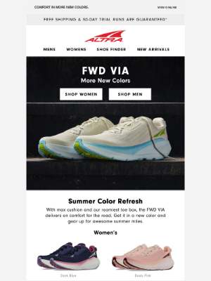 Altra Running - FWD VIA: New Color Refresh 🔄